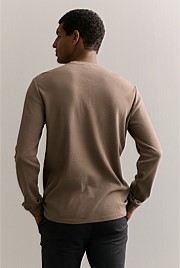 Australian Cotton Waffle Henley