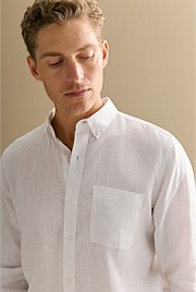 Regular Fit Classic Linen Shirt