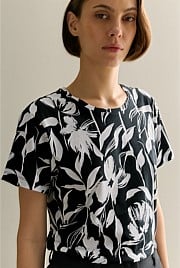 Pima Cotton Floral T-shirt