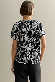 Pima Cotton Floral T-shirt