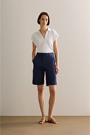 Stretch Cotton Twill Walker Short