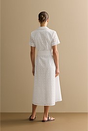 Broderie Anglaise Shirt Dress