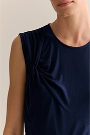 Lyocell Jersey Twist Detail Tank