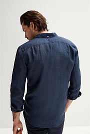 Tailored Fit Delave Linen Long Sleeve Shirt